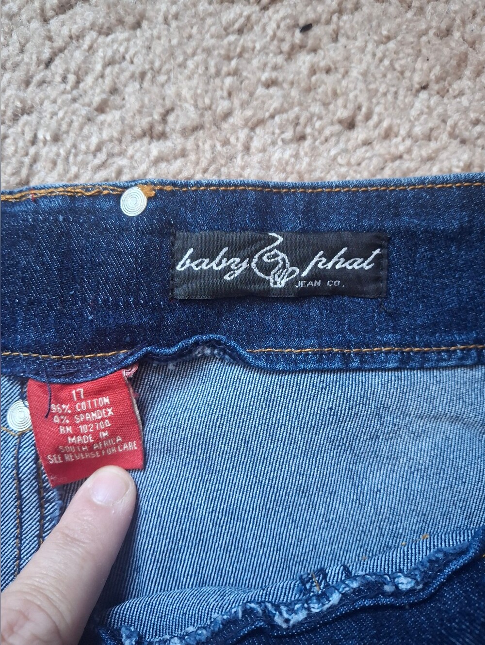 Y2k Vintage Baby Phat Cut Out Flare Jeans - Picture 3 of 5